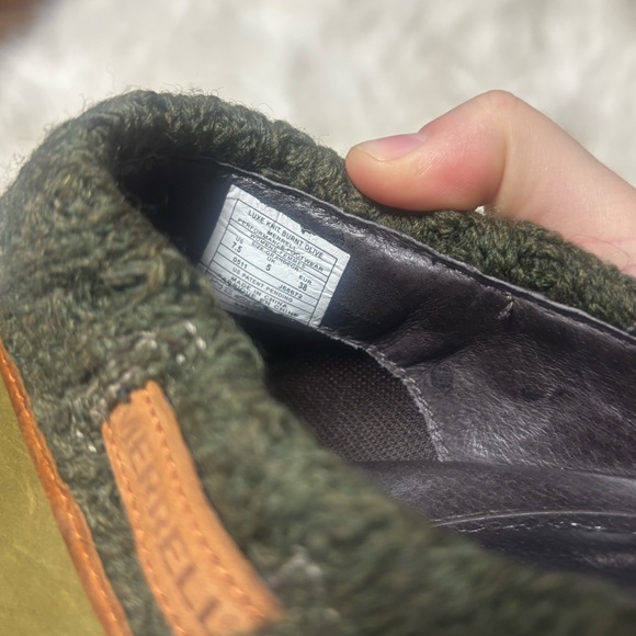 Merrell Luxe Knit Olive Slip On Mules Clogs Women's 7.5 - Picture 11 of 11